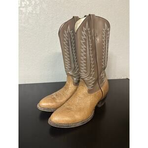 Goodyear Leather Western Boots Men 10 Cowboy Workwear Outdoor Rodeo Festival